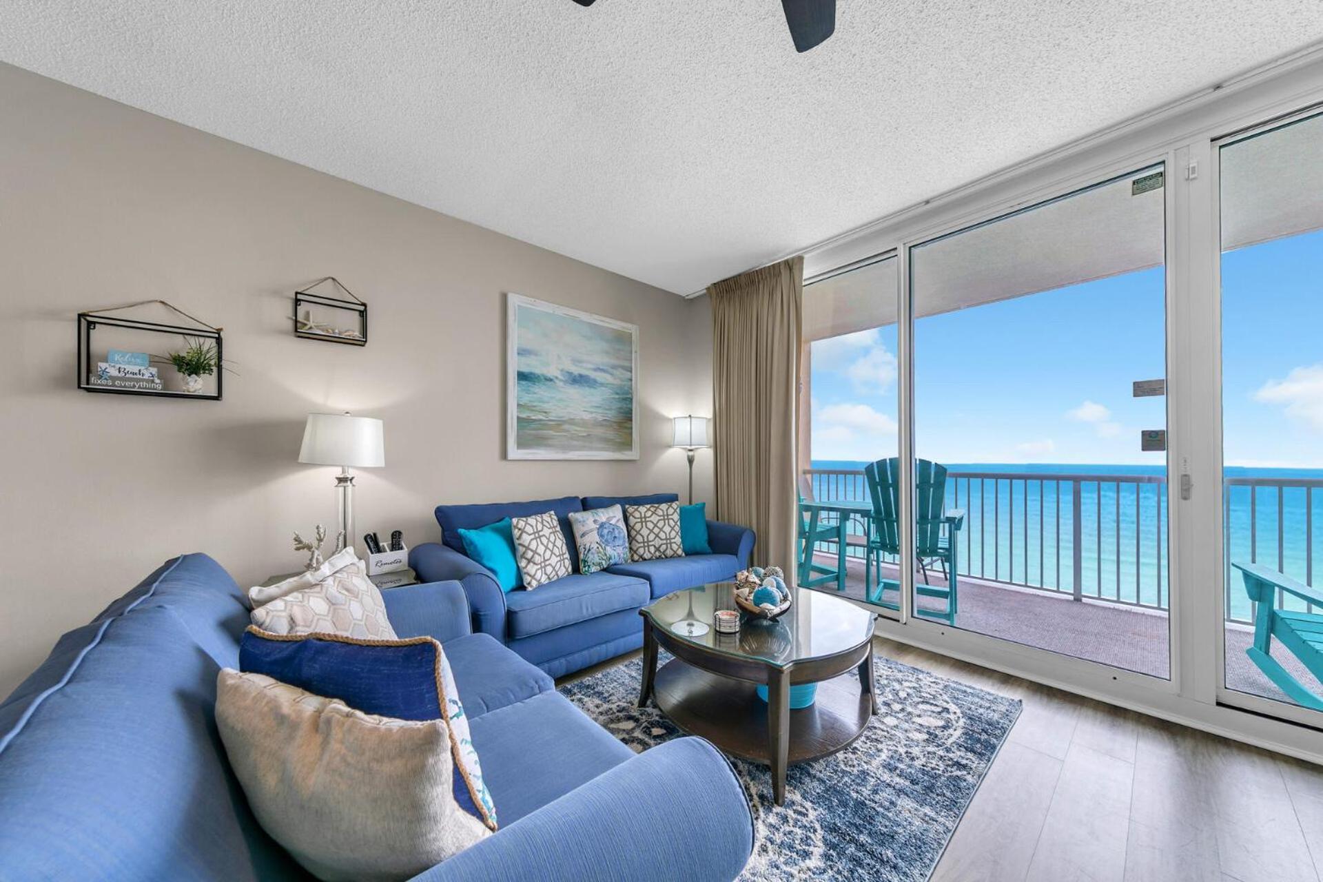Stunning Ocean & Sunset Views, Direct Beach Access With 2 King Bedrooms At Panama City Beach, Fl Luaran gambar